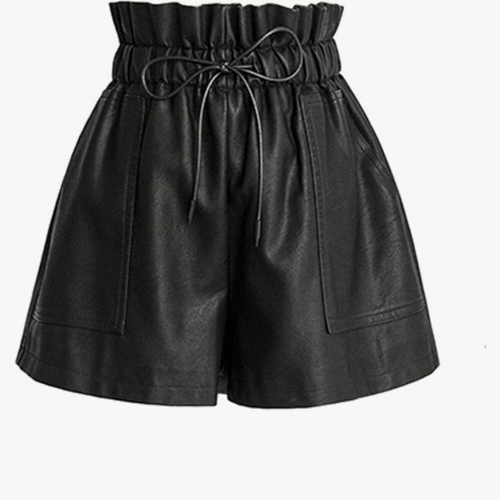 Faux Leather Shorts